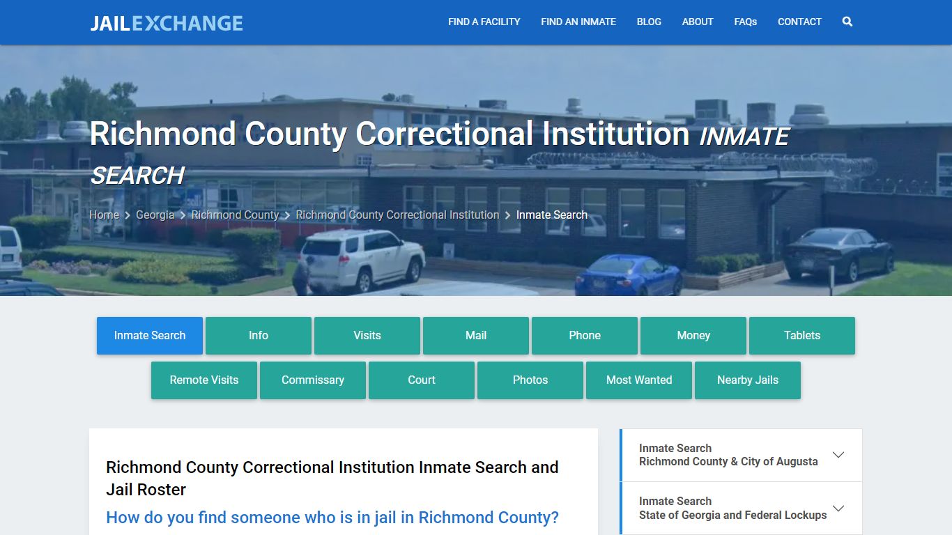 Inmate Search: Roster & Mugshots - Richmond County Correctional ...